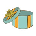 Giftbox present isolated icon Royalty Free Stock Photo