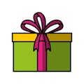 Giftbox present isolated icon
