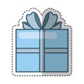 Giftbox present isolated icon Royalty Free Stock Photo