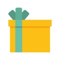 Giftbox present isolated icon Royalty Free Stock Photo