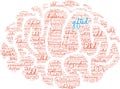 Gifted Word Cloud Royalty Free Stock Photo