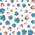 gifts boxes presents pattern