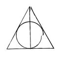 gifts of death from the trilogy . Deathly Hallows, a symbol from the Harry Potter