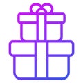 gifts line icon, Christmas and celebrations. Outline symbol collection. Editable vector Design