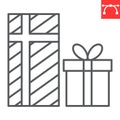 Gifts line icon