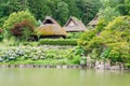 Hida Folk Village. a famous open-air museum and historic site in Takayama, Gifu, Japan