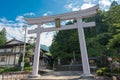 Keta Wakamiya Shrine. a famous historic site in Hida, Gifu, Japan Royalty Free Stock Photo