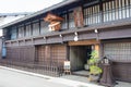 Sake Brewery at Hida Furukawa Old Town. a famous historic site in Hida, Gifu, Japan