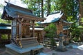 Sakurayama Hachimangu shrine. a famous historic site in Takayama, Gifu, Japan