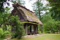 Gasshozukuri Minkaen Outdoor Museum in Shirakawago, Gifu, Japan. a famous historic site