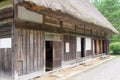 Old Higashi Shina Family House at Gasshozukuri Minkaen Outdoor Museum in Shirakawago, Gifu, Japan. a