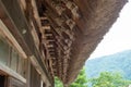 Old Higashi Shina Family House at Gasshozukuri Minkaen Outdoor Museum in Shirakawago, Gifu, Japan. a