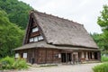 Old Nakano Chojiro Family House at Gasshozukuri Minkaen Outdoor Museum in Shirakawago, Gifu, Japan. a
