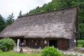 Old Yamashita Haruro Family House at Gasshozukuri Minkaen Outdoor Museum in Shirakawago, Gifu, Japan. a