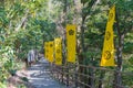 Approach to Gifu Castle on Mount Kinka Kinkazan in Gifu, Japan.