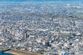 Beautiful scenic view from Gifu Castle on Mount Kinka Kinkazan in Gifu, Japan.