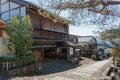 Magome-juku in Nakatsugawa, Gifu, Japan. Magome-juku was a historic post town of famous Nakasendo trail between Edo Tokyo and Ky