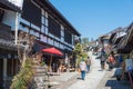 Magome-juku in Nakatsugawa, Gifu, Japan. Magome-juku was a historic post town of famous Nakasendo trail between Edo Tokyo and Ky