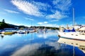 Gig Harbor, WA - September 25, 2011: Small town downtown marina area. Royalty Free Stock Photo