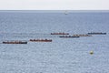 Gig Racing off Falmouth UK Royalty Free Stock Photo