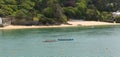 Gig Racing rowing event at Salcombe Devon England uk on Sunday 31st May 2015 Royalty Free Stock Photo