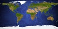 GIGA size physical world map detail illustration. Primary source, elements of this image furnished by NASA Royalty Free Stock Photo