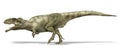 Giganotosaurus dinosaur. Side view, 3d illustration