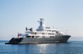 Gigantic big luxury mega or super motor yacht. Investment for mi