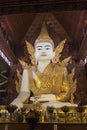 Gigantic Buddha image in Ngahtatgyi temple, Yangon, Myanmar