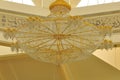 Gigantic chandelier in Abdul Fahem Mosque