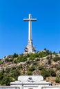 The gigantic cross on the top of the Valley of the Fallen Valle de Los Caidos, Madrid, Spain Royalty Free Stock Photo
