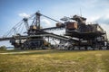 Gigantic excavators in disused coal mine Ferropolis, Germany Royalty Free Stock Photo