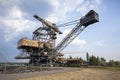 Gigantic excavators in disused coal mine Ferropolis, Germany Royalty Free Stock Photo