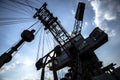 Gigantic excavators in disused coal mine Ferropolis, Germany Royalty Free Stock Photo
