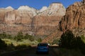 Gigantic high rising mountain massifs are the specialty of Zion National Park