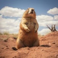 Gigantic Prairie Dog A Narrative-driven Visual Storytelling In Australian Landscape