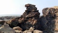 Gigantic rocks on the seashore at Kashid Beach