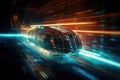 Gigantic spaceship travel into a quantum world