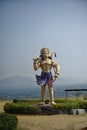 Gigantic statue of a Hindu God Hanuman at Sajjangadh