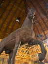 Donatello`s Huge Wooden Trojan Horse in the Palazzo de Ragone in Padua Italy