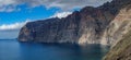 Gigapan of los Gigantes vertical cliffs in Tenerife Royalty Free Stock Photo