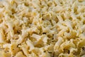 Gigli Pasta in Close Up Detail for Food Background. Royalty Free Stock Photo