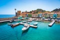 Giglio Porto on the paradise Giglio Island, Tuscany, Italy, Royalty Free Stock Photo