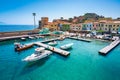 Giglio Porto on the paradise Giglio Island, Tuscany, Italy, Royalty Free Stock Photo