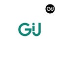GIJ Logo Letter Monogram Design Royalty Free Stock Photo