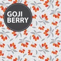 Goji berry background