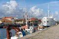 Gil Eanes historic naval museum ship boat in Viana do Castelo marina, in Portugal