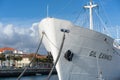 Gil Eanes historic naval museum ship boat in Viana do Castelo marina, in Portugal