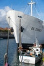 Gil Eanes historic naval museum ship boat in Viana do Castelo marina, in Portugal