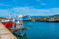 Gil Eannes rescue ship moored at Viana do Castelo in Portugal